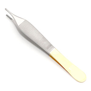 Micro Adson Tissue <b>Plier</b> TC Plain Tweezer 12cm Dental Surgical Forceps Instruments - Product Image 4