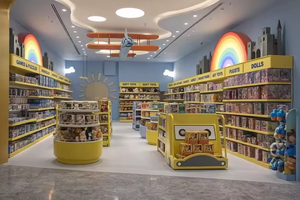 Kids Toy Store Interior Design Modern Retail Shop Decoration Smart Layout Organized Toy <b>Displays</b> <b>Wall</b> Shelves <b>Display</b> Racks - Product Image 2