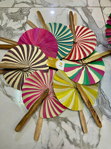 Abanico tradicional vietnamita de fibra de palma para decoración de ceremonias al aire libre con personalización de etiqueta privada - Product Image 2