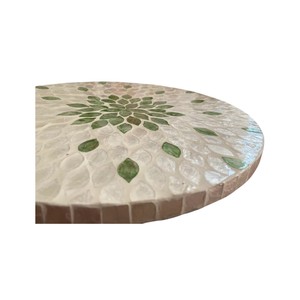ถาดหมุนฝังเปลือกหอยกาบปะการัง - Product Image 3