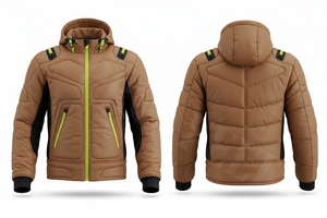 แจ็คเก็ตมอเตอร์ไซค์บุหนาสำหรับฤดูหนาว ดีไซน์ทันสมัยปี 2026 พร้อมซิปและฮู้ดสำหรับผู้ชาย คุณภาพสูง อุ่นสบาย ปลอดภัยสำหรับการขับขี่ - Product Image 2