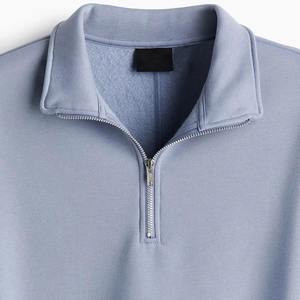 Top Quality Plus Size OEM Custom Stand Collar 1/4 <b>Zip</b> <b>Half</b> <b>Zip</b> Pullover Oversized Winter <b>Fleece</b> Sweatshirt Jumper for <b>Men</b> - Product Image 6