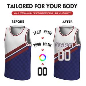 Custom Design Sublimation Printed Basketball Jerseys Lightweight Breathable Polyester Team Uniform for Summer Training Matches - Product Image 4