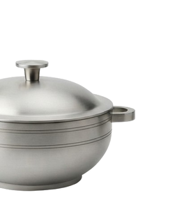Soupières en acier inoxydable au design simple, style vintage, pour servir les aliments, pour la table, la salle à manger, la cuisine, matériau de bonne qualité - Product Image 4