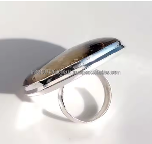 Meilleure vente 925 bague en argent Sterling pierre précieuse bague septarienne bijoux fabriqués à la main inspiré bijoux cadeaux de fête des mères pour elle - Product Image 3