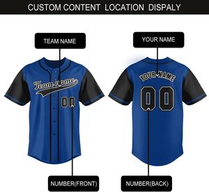 Maillot de baseball professionnel personnalisé avec logo, uniforme de baseball court à boutons, fournisseur OEM, anti-humidité, respirant, anti-UV - Product Image 5