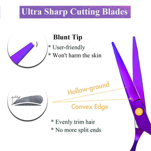 Best Quality Barber Scissors Kit Customized Barber <b>Razor</b> And Thinning Cutting Shear <b>Set</b> 5.5 Inches Stainless Steel Scissor - Product Image 2