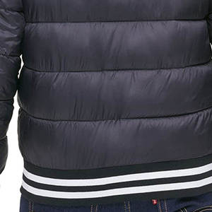 Best Selling High Quality Custom Made Solid Color Men's Puffer Jacket Hooded <b>Winter</b> Outdoor Use - Product Image 5