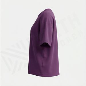 Camiseta Oversize para Mujer, Corte Holgado, Algodón, Diseño Personalizado con Impresión por Transferencia de Calor, Color Personalizado, Estilo Casual Urbano - Product Image 3