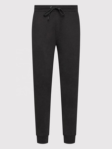 Conjunto Deportivo Negro para Hombre, Sudadera con Cuello Redondo, Pantalones Deportivos con Cordón, Ropa Casual Tejida, Conjunto Deportivo Negro Unisex - Product Image 3