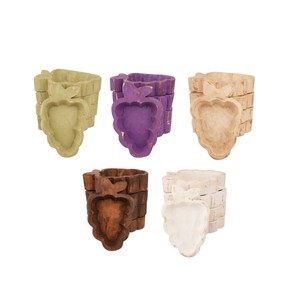 Hand Carved Acacia Wood Dough Bowls for <b>Candles</b> <b>Set</b> for Parties Decorative Grape Shaped Wooden Bowls Farmhouse Made in Viet Nam - Product Image 3