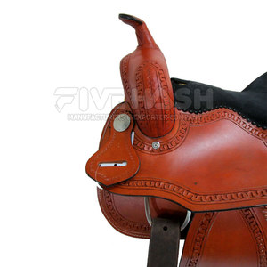 Selle Western en cuir de qualité supérieure pour l'équitation professionnelle et le travail à la ferme - Product Image 4