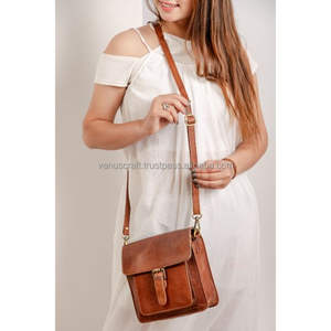 Bolso de mano de cuero genuino para mujer, a la moda de cuero auténtico bandolera, de lujo - Product Image 2