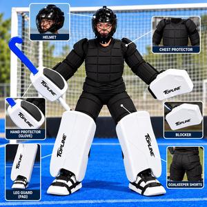 ชุดอุปกรณ์ผู้รักษาประตูฮอกกี้สนาม TOPLINE สีดำ รุ่นฝึกซ้อม TP-GS-21 คุณสมบัติยั่งยืนสำหรับทีม - Product Image 6