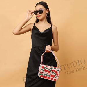 Nuevo Bolso de Mano con Diseño Geométrico y Cuentas para Mujer, Ideal para Novias, con Logotipo Personalizado, Cubierta de Poliéster - Product Image 4