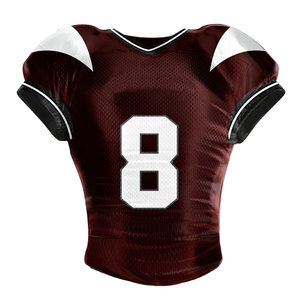 Maillot de sport personnalisé avec nom et numéro brodés, maillot de football américain, t-shirt pour homme, uniforme d'entraînement, maillots de football - Product Image 1