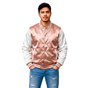 Veste universitaire personnalisée avec patchs sur les manches, fabricant de vêtements streetwear, vêtements d'extérieur, vente en gros, fournisseur de vêtements à marque privée - Product Image 3