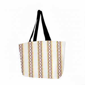 Sac à provisions en coton pliable fourre-tout spacieux réutilisable et polyvalent pour livres d'épicerie voyage et transport quotidien - Product Image 2