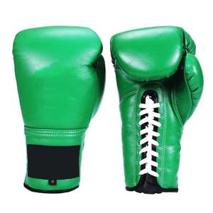 Gants de boxe en cuir personnalisés de 14 oz et 16 oz pour l'entraînement MMA, Sanda, Muay Thai, fabriqués à la main, de haute qualité, avec lacets - Product Image 4