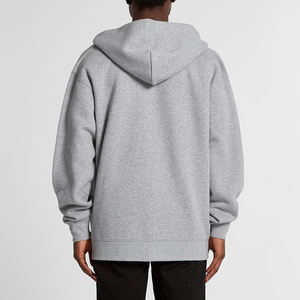 Felpe con cappuccio personalizzate 100% in cotone Oversize felpe con cappuccio Streetwear felpe pesanti con Zip per uomo - Product Image 2