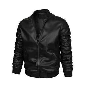 Veste bomber tactique en cuir véritable pour homme, sur mesure, en gros, avec capuche, col rabattable, fermeture éclair, couleur vert olive - Product Image 1