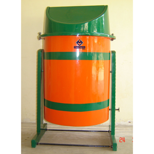 FIBRECRAFTS <b>Twin</b> Fiberglass Outdoor Dustbin Red and Green Open Top Recycling <b>Bin</b> for Waste Management Indoor Outdoor Use - Product Image 4