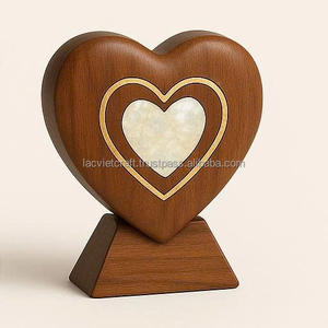 Best selling Heart Shaped <b>Keepsake</b> urn Small urn with MOP mosaiced Urn for Small <b>Pet</b> or Infant Memorial <b>Ashes</b> from Vietnam - Product Image 1
