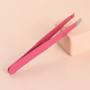 Pinzas para Pestañas de Acero Inoxidable Rosa, Punta Suave, Herramienta de Maquillaje de Precisión - Product Image 4