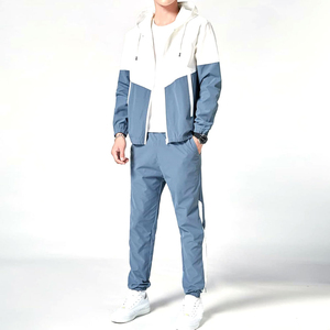 Wholesale Nylon Windbreaker Custom Wholesale Two Piece Shorts Sets for Men's 2025 Waterproof Zip up Tracksuit for <b>Boys</b> - Product Image 3
