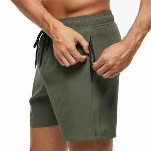 Pantalones Cortos de Lona para Hombre de Primera Calidad, con Logotipo Frontal, de Secado Rápido, con Cordón de Metal, Servicio OEM, Pantalones Cortos de Playa - Product Image 2