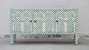 Artisan Bone Inlay <b>Chest</b> of <b>Drawers</b> Custom Luxury Wooden Bedroom Furniture Exporter - Product Image 4