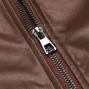 Casual Fashion <b>Men</b> <b>Leather</b> <b>Jacket</b> Zip Front Slim Fit Soft <b>Leather</b> Breathable Lightweight Streetwear Outerwear - Product Image 5