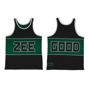 Maillot de basket-ball personnalisé brodé avec impression numérique par sublimation, en maille polyester, pour jeunes, réversible, sans manches - Product Image 1