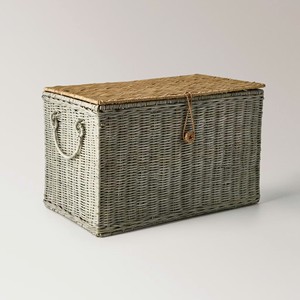 Beautiful Rattan <b>Storage</b> <b>Chest</b> For Nursery Woven Organizer Box Decorative <b>Storage</b> Trunk Ideal For Kids Bedroom Living Room Decor - Product Image 1