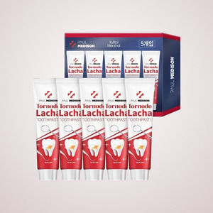 ยาสีฟันไวท์เทนนิ่ง WB Korean K-Beauty Polmedison Tornado Racha ชุด 5 ชิ้น ผลิตในเกาหลี - Product Image 3
