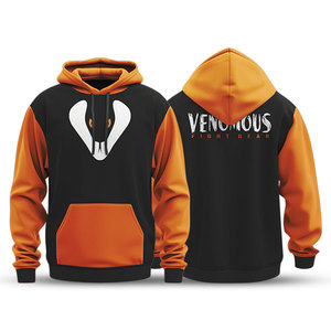 เสื้อฮู้ดดี้คุณภาพดีที่สุดสำหรับฤดูหนาว ผู้ชายและผู้หญิง ผ้าฝ้าย 100% ลายเรียบ บริการ OEM ดีไซน์กระเป๋าและแขนเสื้อแบบตัดกัน - Product Image 1