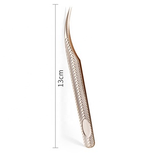 แหนบแยกขนตาสแตนเลสออกแบบ2023โลโก้ได้ตามต้องการ - Product Image 3