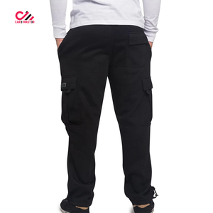 Pantalones Casuales de Lona 100% Algodón para Hombre, Estilo Holgado, Lavado Personalizado, Streetwear, con Logotipo Bordado Personalizado, Estilo Hip Hop - Product Image 2