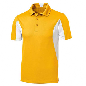 เสื้อโปโลแขนสั้นผู้ชาย สีดำแดง ตัดต่อสี แห้งเร็ว ผ้าถัก สไตล์ลำลอง - Product Image 4