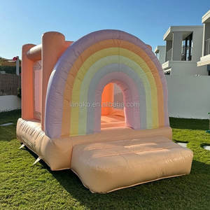 Château sautant gonflable populaire blanc Kids Indoor Soft Play Equipment Ball Pit Daisy Bounce House - Product Image 6