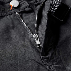 Pantalones cortos de mezclilla holgados estilo streetwear hiphop para hombre, pantalones cortos de algodón de 5 pulgadas, pantalones cortos cargo de mezclilla para hombre - Product Image 2