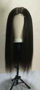 Perruque Lace Frontale Cheveux Humains Ondulés Effet Mouillé Longue, Dentelle HD Transparente, Cheveux Vierges Noir Naturel - Product Image 2