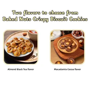 Biscuits croustillants salés aux amandes et chocolat, en sachet, saveur noix de macadamia, spécialités chinoises traditionnelles, vente chaude - Product Image 2
