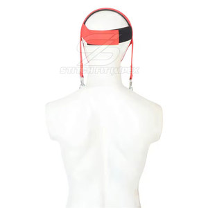 Arnés de cabeza ajustable para entrenamiento de cuello con acolchado cómodo y cadena resistente para entrenamiento muscular en el gimnasio y uso en casa - Product Image 2