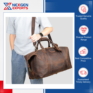 Global Distributor Selling Ultimate Quality Vintage Style Leather Duffle <b>Travel</b> <b>Bags</b> <b>Men</b> <b>for</b> Daily & Outdoor <b>Travel</b> Use - Product Image 3