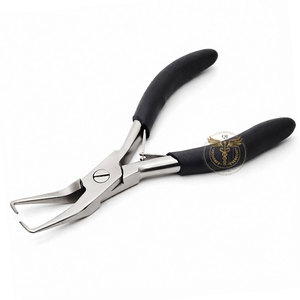 Pinzas para Remover Extensiones de Cabello, Mango Negro, Acero Inoxidable, Herramienta para Remover Extensiones de Cabello con Anillos Micro y Nano, Uso en Salón - Product Image 4