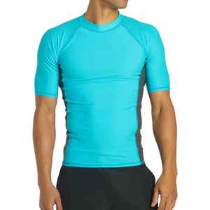 เสื้อแรชการ์ดกันรังสียูวีสำหรับผู้ชายสำหรับเล่นเซิร์ฟ ดีไซน์ใหม่ ขายดีที่สุด ผลิตตามสั่ง ราคาโรงงาน OEM สินค้าขายดี - Product Image 1
