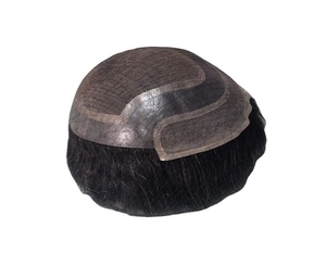 Toupee para Hombre Taz Hair, Peluca de Cabello Humano 100%, Densidad 60%-150%, Cabello Remy Indio, Resistente al Agua, Suave, Ondulado Profundo - Product Image 4