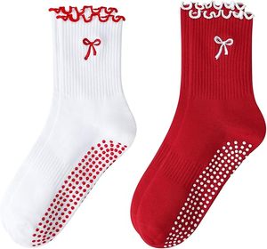 Pilates <b>Socks</b> With <b>Grips</b> for Women Cute Non Slip Crew Gripper Yoga <b>Sock</b>-Grippy Sticky for Hospital/Dance Barre/Workout - Product Image 1