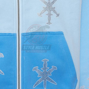 Sweat-shirts à strass pour hommes de haute qualité à prix de gros, vêtements d'hiver basiques, séchage rapide, respirants - Product Image 6